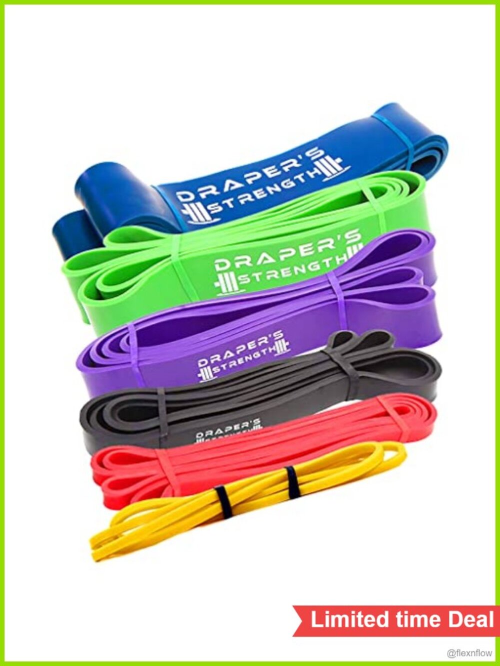 Heavy Duty Resistance Loop Bands Set for Powerlifting, Workout & Assisted Pull